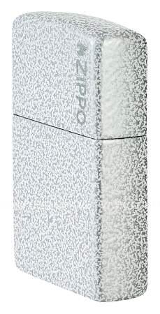 зажигалка zippo classic с покрытием glacier, латунь/сталь, белая, матовая, 38x13x57 мм 46020zl Zippo