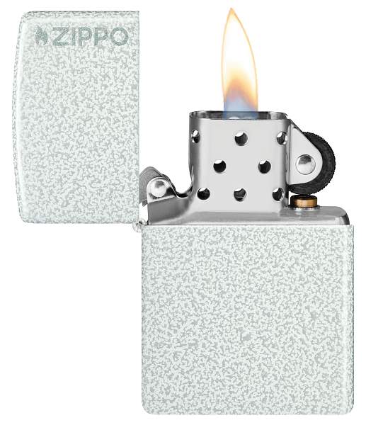 Зажигалка ZIPPO Classic с покрытием Glacier, латунь/сталь, белая, матовая, 38x13x57 мм 46020ZL Zippo, Артикул: 46020ZL фото №1