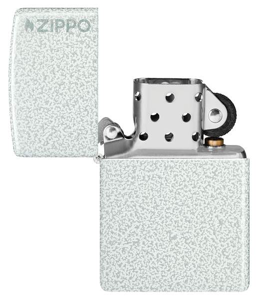 Зажигалка ZIPPO Classic с покрытием Glacier, латунь/сталь, белая, матовая, 38x13x57 мм 46020ZL Zippo, Артикул: 46020ZL фото №1