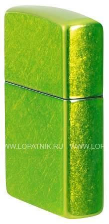 зажигалка zippo classic с покрытием lurid™, латунь/сталь, зеленая, глянцевая, 38x13x57 мм 24513 Zippo