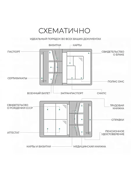 Папка для документов кожаная Petek 6811A.041.10 Petek, Артикул: 6811A.041.10 фото №1