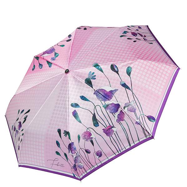 UFLS0051-10 Зонт жен. Fabretti, облегченный автомат, 3 сложения, сатин Fabretti, Артикул: UFLS0051-10 фото №1