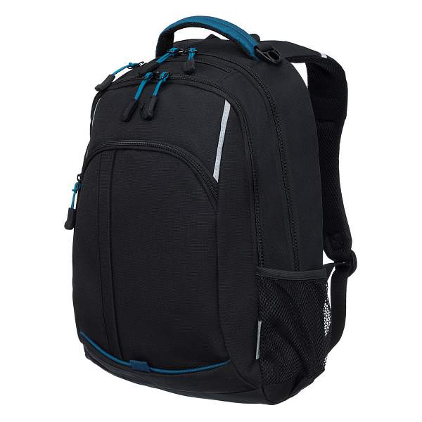 Рюкзак TORBER ROCKIT с отделением для ноутбука 15.6", чёрный/синий, нейлон, 32 х 14 х 50 см, 22л T2324 Torber, Артикул: T2324 фото №1