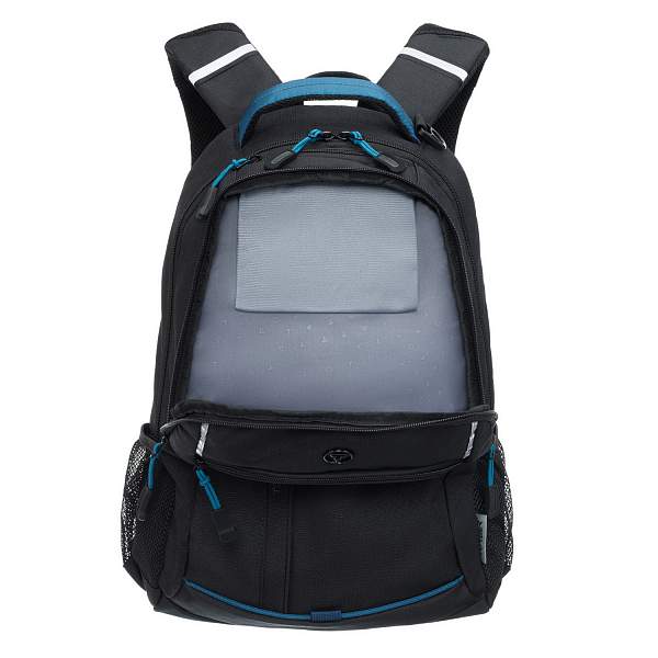 Рюкзак TORBER ROCKIT с отделением для ноутбука 15.6", чёрный/синий, нейлон, 32 х 14 х 50 см, 22л T2324 Torber, Артикул: T2324 фото №1