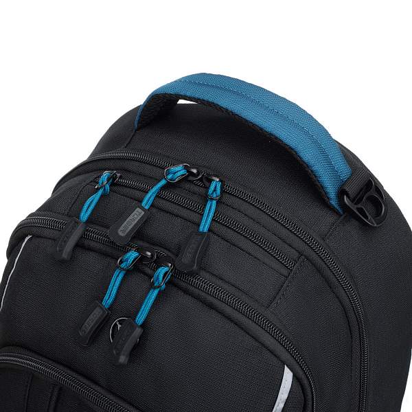 Рюкзак TORBER ROCKIT с отделением для ноутбука 15.6", чёрный/синий, нейлон, 32 х 14 х 50 см, 22л T2324 Torber, Артикул: T2324 фото №1