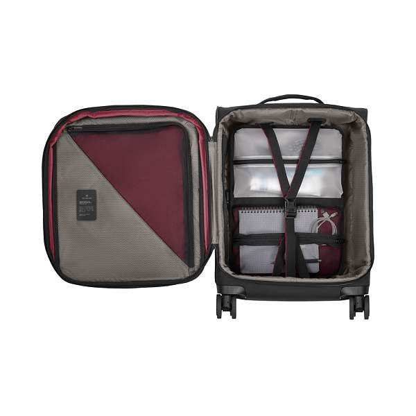 Чемодан VICTORINOX Crosslight, чёрный, RPET полиэстер, 40x20x55 см, 37 л 612417 Victorinox, Артикул: 612417 фото №1