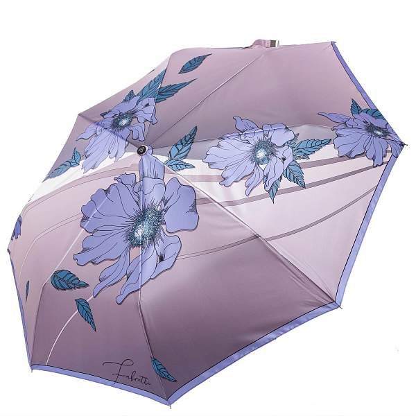 UFS0065-9 Зонт жен. Fabretti, автомат, 3 сложения, сатин Fabretti, Артикул: UFS0065-9 фото №1