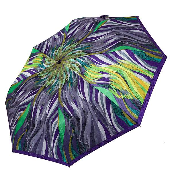 UFS0070-10 Зонт жен. Fabretti, автомат, 3 сложения, сатин Fabretti, Артикул: UFS0070-10 фото №1