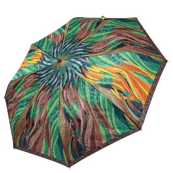 UFS0070-12 Зонт жен. Fabretti, автомат, 3 сложения, сатин Fabretti, Артикул: UFS0070-12 фото №1