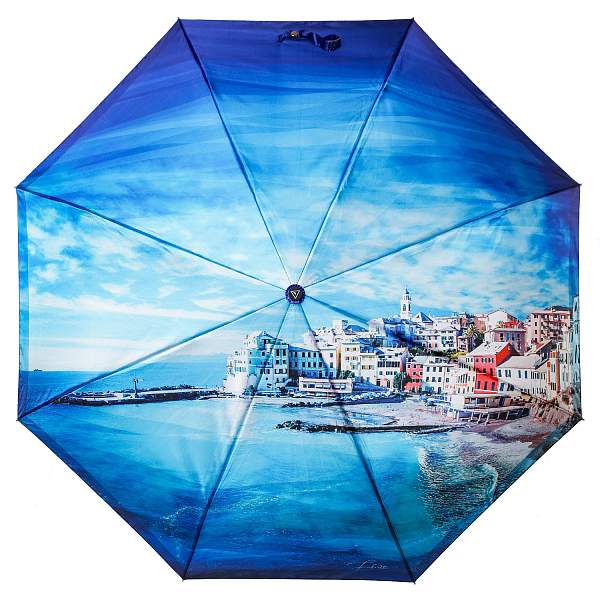 UFS0064-8 Зонт жен. Fabretti, автомат, 3 сложения, сатин Fabretti, Артикул: UFS0064-8 фото №1