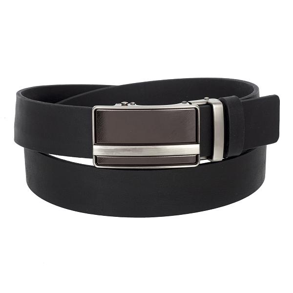 Ремень с пряжкой автомат черный Conti Uomo 3052092 Black Conti Uomo, Артикул: 3052092 Black фото №1