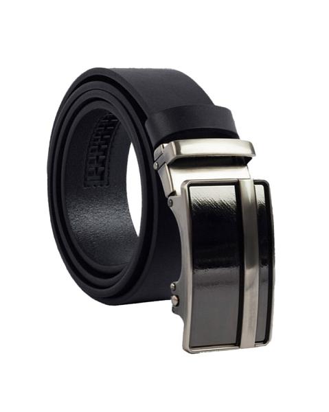 Ремень с пряжкой автомат черный Conti Uomo 3052092 Black Conti Uomo, Артикул: 3052092 Black фото №1