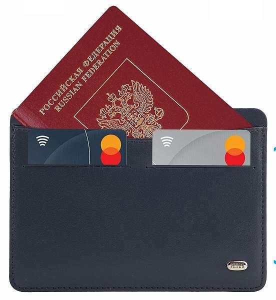 Обложка для паспорта кожаная Petek 21165B.000.88 Petek, Артикул: 21165B.000.88 фото №1