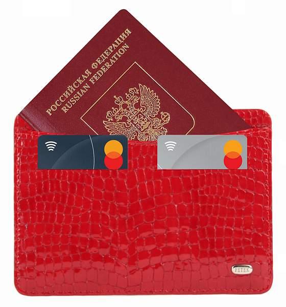 Обложка для паспорта женская кожаная Petek 21165B.091.10 Petek, Артикул: 21165B.091.10 фото №1