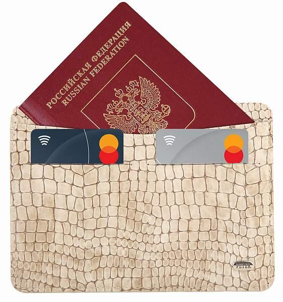 Обложка для паспорта женская кожаная Petek 21165B.091.20 Petek, Артикул: 21165B.091.20 фото №1