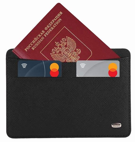 Обложка для паспорта кожаная Petek 21165B.174.01 Petek, Артикул: 21165B.174.01 фото №1