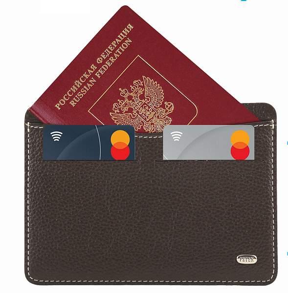 Обложка для паспорта кожаная Petek 21165B.199.KD2 Petek, Артикул: 21165B.199.KD2 фото №1