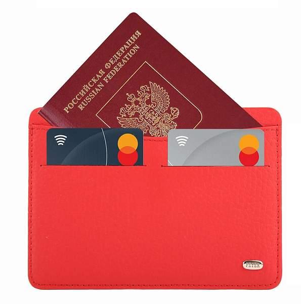 Обложка для паспорта женская кожаная Petek 21165B.234.110 Petek, Артикул: 21165B.234.110 фото №1