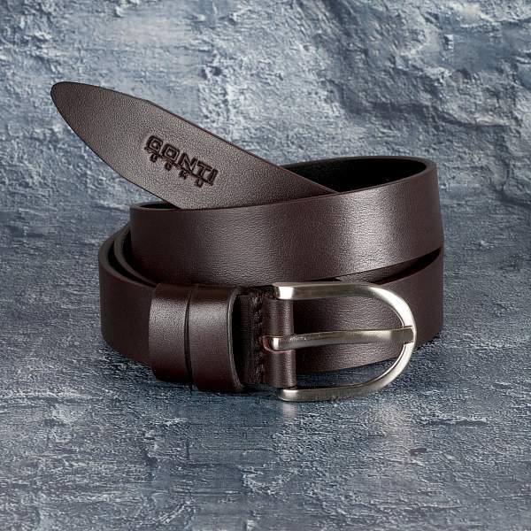 Ремень женский коричневый Conti Uomo 3007001 Brown Conti Uomo, Артикул: 3007001 Brown фото №1