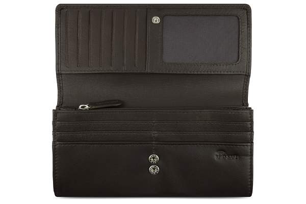 Кошелёк женский BUGATTI Banda, с защитой RFID, коричневый, кожа козы/полиэстер, 18,5х2,5х9,5 см 49133502 BUGATTI, Артикул: 49133502 фото №1