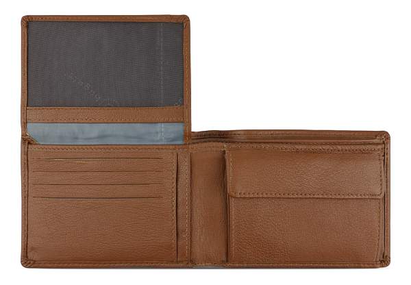 Портмоне BUGATTI Bomba, с защитой данных RFID, коньячного цвета, кожа козы/полиэстер, 12,5х2х9 см 49135207 BUGATTI, Артикул: 49135207 фото №1