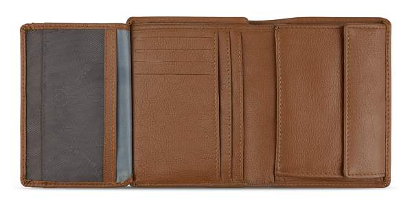 Портмоне BUGATTI Bomba, с защитой данных RFID, коньячного цвета, кожа козы/полиэстер, 10х2х12,5 см 49135107 BUGATTI, Артикул: 49135107 фото №1