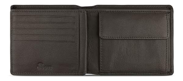 Портмоне BUGATTI Bomba, с защитой данных RFID, коричневое, кожа козы/полиэстер, 12х2х9,5 см 49135302 BUGATTI, Артикул: 49135302 фото №1