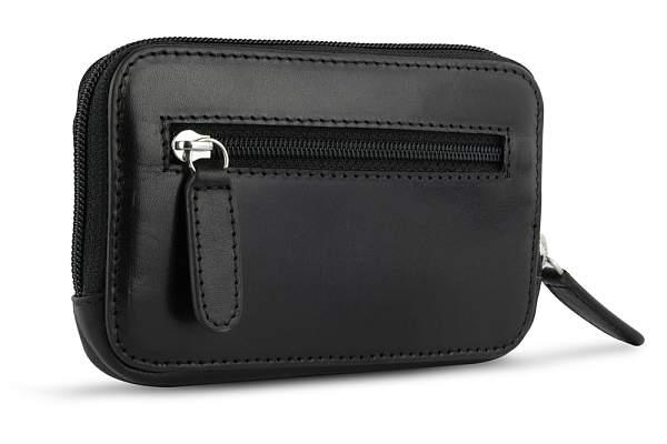 Ключница BUGATTI Nobile, чёрная, воловья кожа/полиэстер, 11,5х1,5х7 см 49125101 BUGATTI, Артикул: 49125101 фото №1