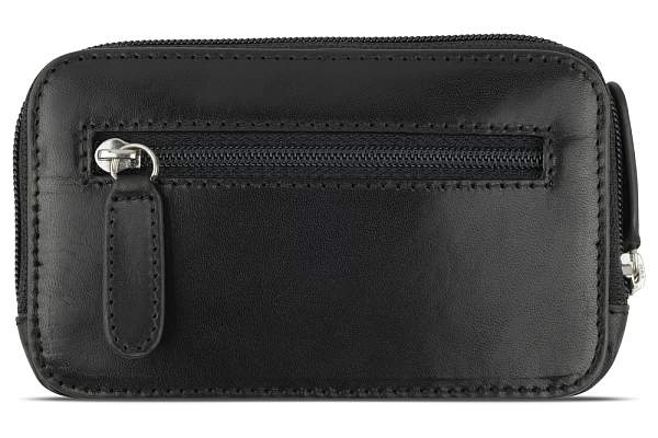 Ключница BUGATTI Nobile, чёрная, воловья кожа/полиэстер, 11,5х1,5х7 см 49125101 BUGATTI, Артикул: 49125101 фото №1