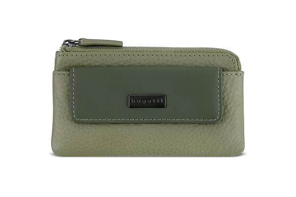 Ключница BUGATTI Sina, зеленая, воловья кожа/полиэстер, 13х1,5х7 см 49223010 BUGATTI, Артикул: 49223010 фото №1