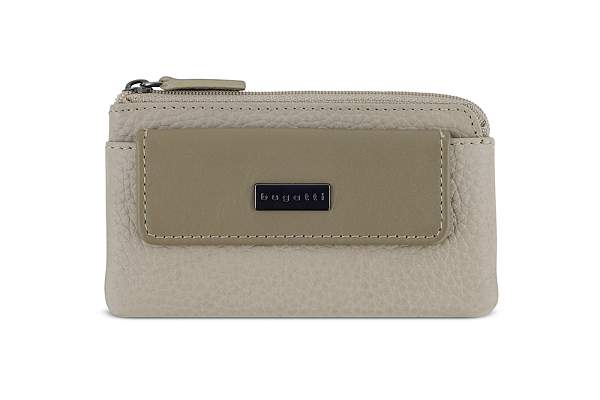 Ключница BUGATTI Sina, бежевая, воловья кожа/полиэстер, 13х1,5х7 см 49223050 BUGATTI, Артикул: 49223050 фото №1