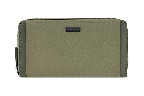 Кошелёк женский BUGATTI Sina, зеленый, воловья кожа/полиэстер, 19х3х11 см 49223310 BUGATTI, Артикул: 49223310 фото №1