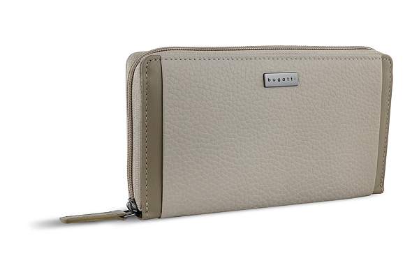 Кошелёк женский BUGATTI Sina, бежевый, воловья кожа/полиэстер, 19х3х11 см 49223350 BUGATTI, Артикул: 49223350 фото №1
