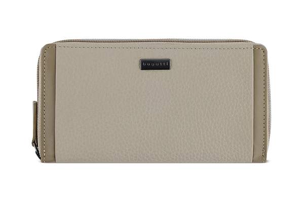 Кошелёк женский BUGATTI Sina, бежевый, воловья кожа/полиэстер, 19х3х11 см 49223350 BUGATTI, Артикул: 49223350 фото №1