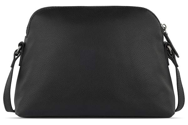 Сумка наплечная женская BUGATTI Bella, чёрная, воловья кожа/полиэстер, 23х8х17 см 49480101 BUGATTI, Артикул: 49480101 фото №1