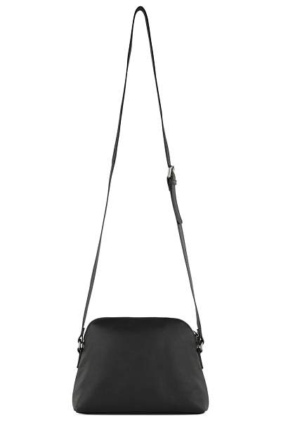 Сумка наплечная женская BUGATTI Bella, чёрная, воловья кожа/полиэстер, 23х8х17 см 49480101 BUGATTI, Артикул: 49480101 фото №1