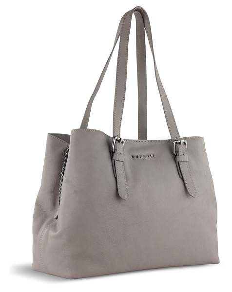 Сумка женская BUGATTI Bella, бежевая, воловья кожа/полиэстер, 33х14х25 см 49480862 BUGATTI, Артикул: 49480862 фото №1