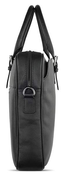 Портфель женский BUGATTI Bella, чёрный, воловья кожа/полиэстер, 38х6,5х27 см 49480701 BUGATTI, Артикул: 49480701 фото №1