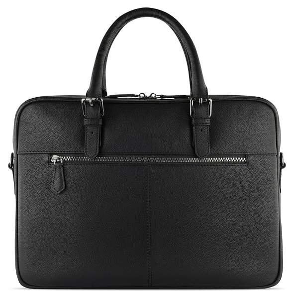 Портфель женский BUGATTI Bella, чёрный, воловья кожа/полиэстер, 38х6,5х27 см 49480701 BUGATTI, Артикул: 49480701 фото №1