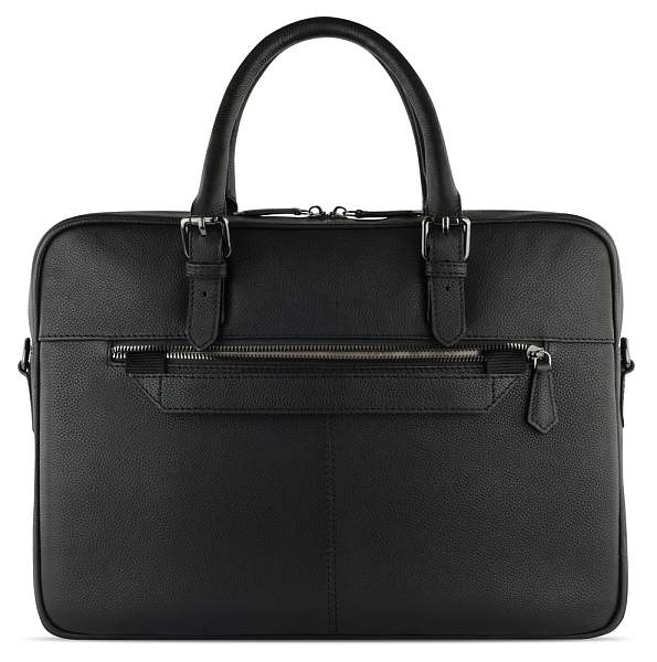 Портфель женский BUGATTI Bella, чёрный, воловья кожа/полиэстер, 38х6,5х27 см 49480701 BUGATTI, Артикул: 49480701 фото №1