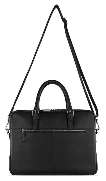 Портфель женский BUGATTI Bella, чёрный, воловья кожа/полиэстер, 38х6,5х27 см 49480701 BUGATTI, Артикул: 49480701 фото №1