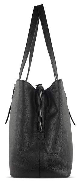 Сумка женская BUGATTI Bella, чёрная, воловья кожа/полиэстер, 33х14х25 см 49480801 BUGATTI, Артикул: 49480801 фото №1