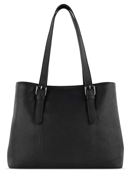 Сумка женская BUGATTI Bella, чёрная, воловья кожа/полиэстер, 33х14х25 см 49480801 BUGATTI, Артикул: 49480801 фото №1