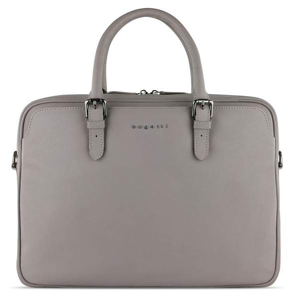 Портфель женский BUGATTI Bella, бежевый, воловья кожа/полиэстер, 38х6,5х27 см 49480762 BUGATTI, Артикул: 49480762 фото №1