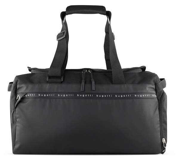 Сумка спортивная BUGATTI Blanc Delight, чёрная, нейлон RPET600D/тарпаулин/полиэстер, 47х23х28 см 49450001 BUGATTI, Артикул: 49450001 фото №1