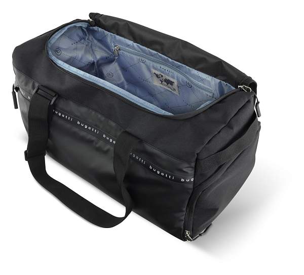 Сумка спортивная BUGATTI Blanc Delight, чёрная, нейлон RPET600D/тарпаулин/полиэстер, 47х23х28 см 49450001 BUGATTI, Артикул: 49450001 фото №1