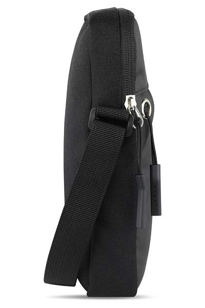 Сумка через плечо BUGATTI Blanc Delight, чёрная, нейлон RPET600D/тарпаулин/полиэстер, 16х4х23 см 49450401 BUGATTI, Артикул: 49450401 фото №1