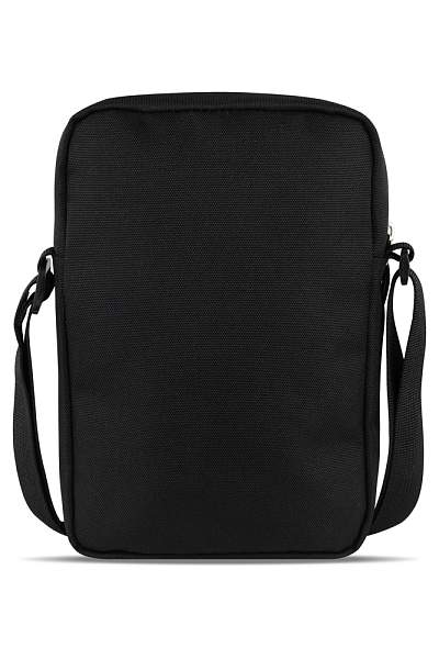 Сумка через плечо BUGATTI Blanc Delight, чёрная, нейлон RPET600D/тарпаулин/полиэстер, 16х4х23 см 49450401 BUGATTI, Артикул: 49450401 фото №1