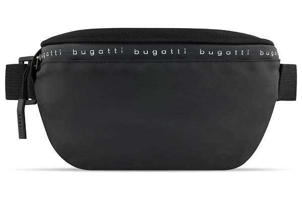 Сумка на пояс BUGATTI Blanc Delight, чёрная, нейлон RPET600D/тарпаулин/полиэстер, 24х11х12,5 см, 2 л 49450501 BUGATTI, Артикул: 49450501 фото №1