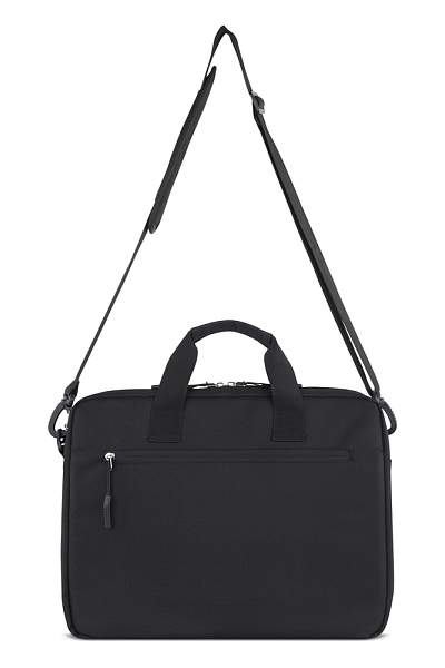 Портфель мужской BUGATTI Blanc Delight, чёрный, нейлон RPET600D/тарпаулин/полиэстер, 40х10х29 см 49451001 BUGATTI, Артикул: 49451001 фото №1